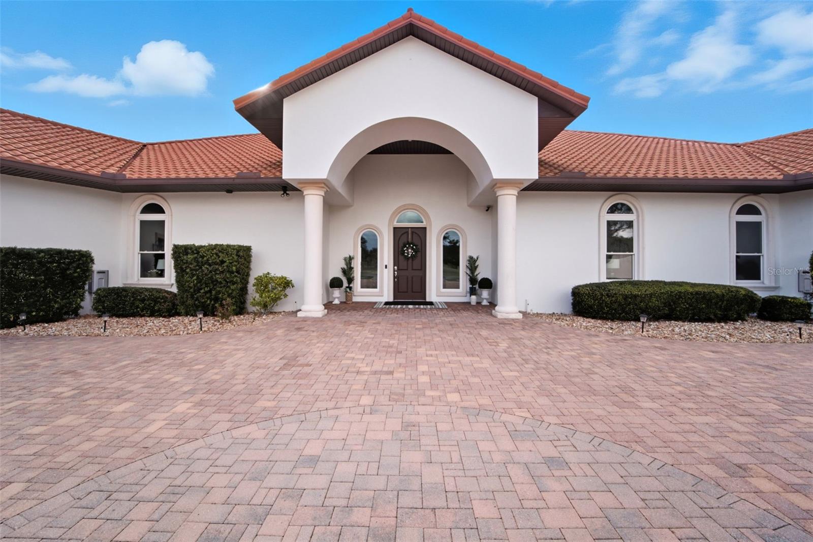 Brick-Paved Driveway