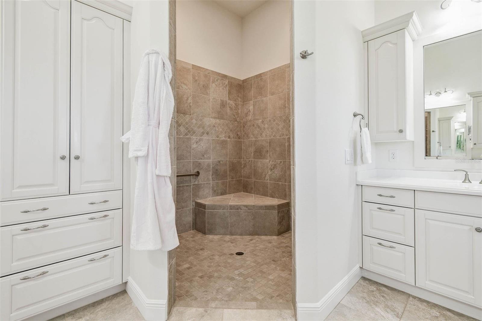 North Wing - Primary Bathroom Suite - Spa Inspired Shower with Seat