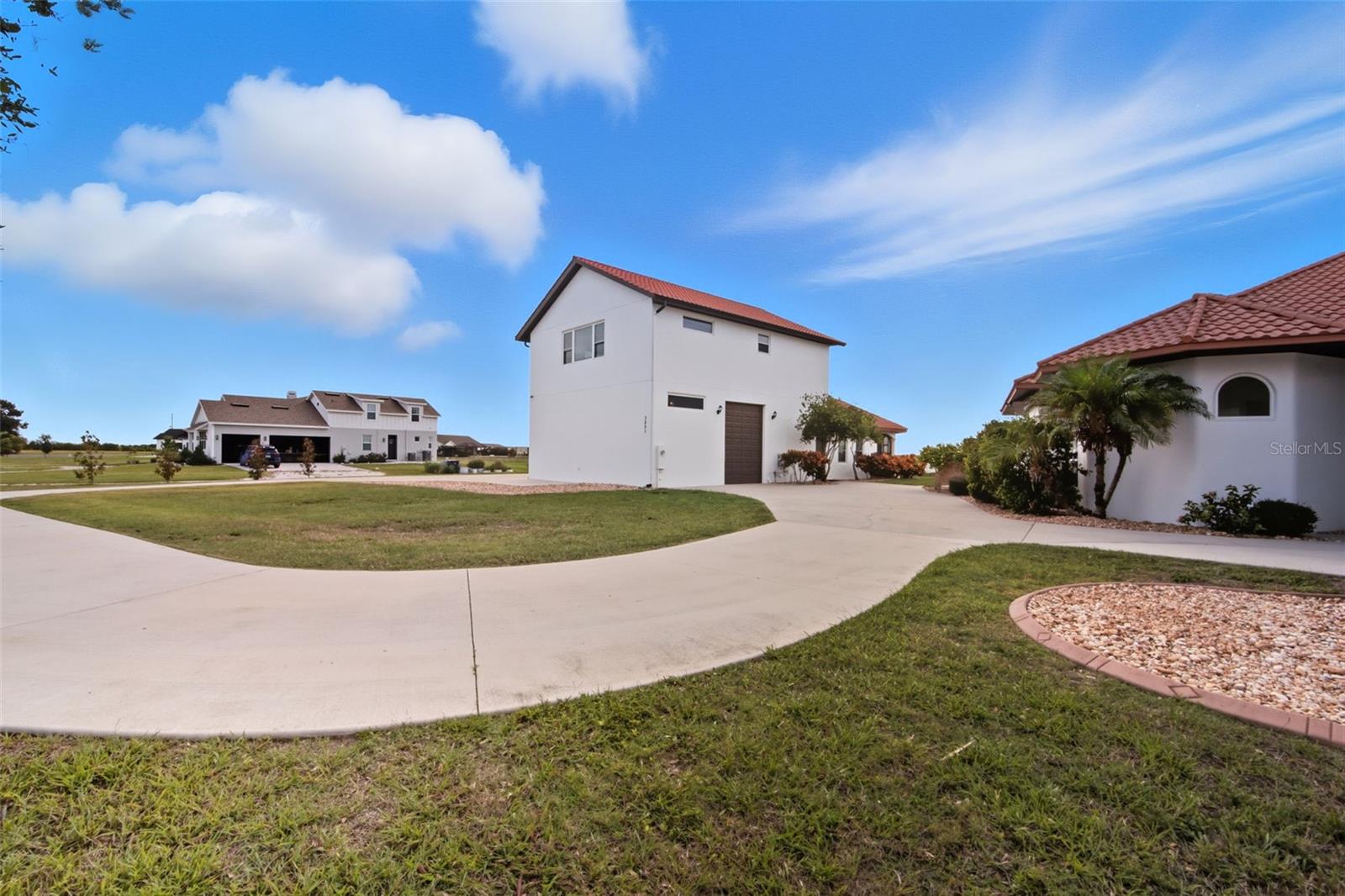 Sidewalk that leads to Barn and Main Residency
