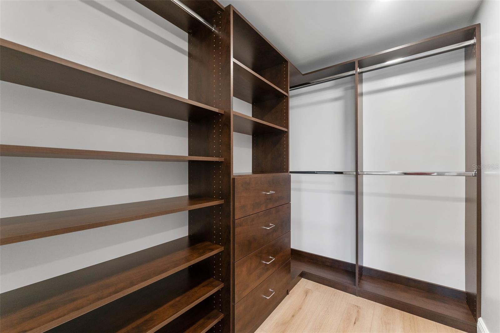 Master build out closet