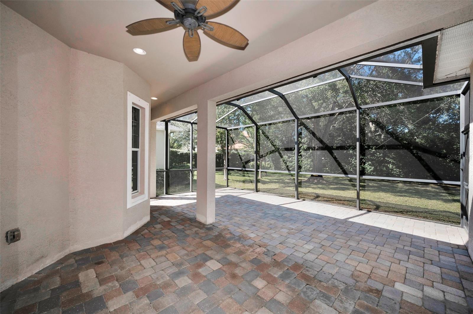 Oversized pavered lanai