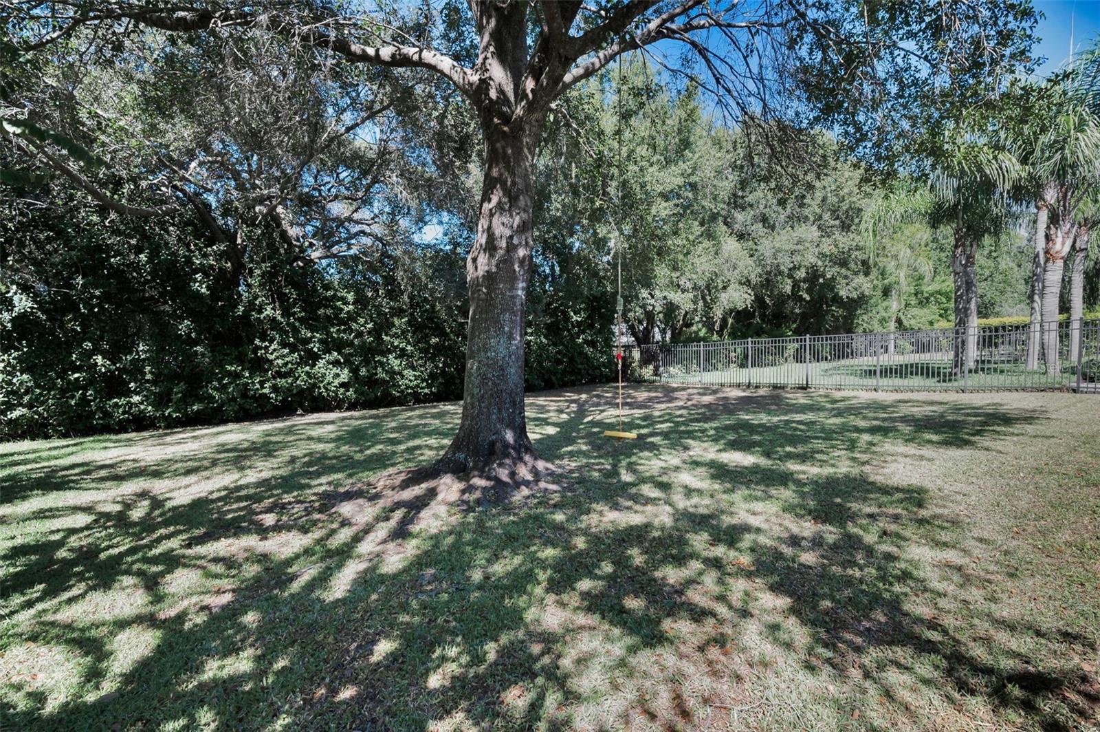 Mature trees and peaceful setting
