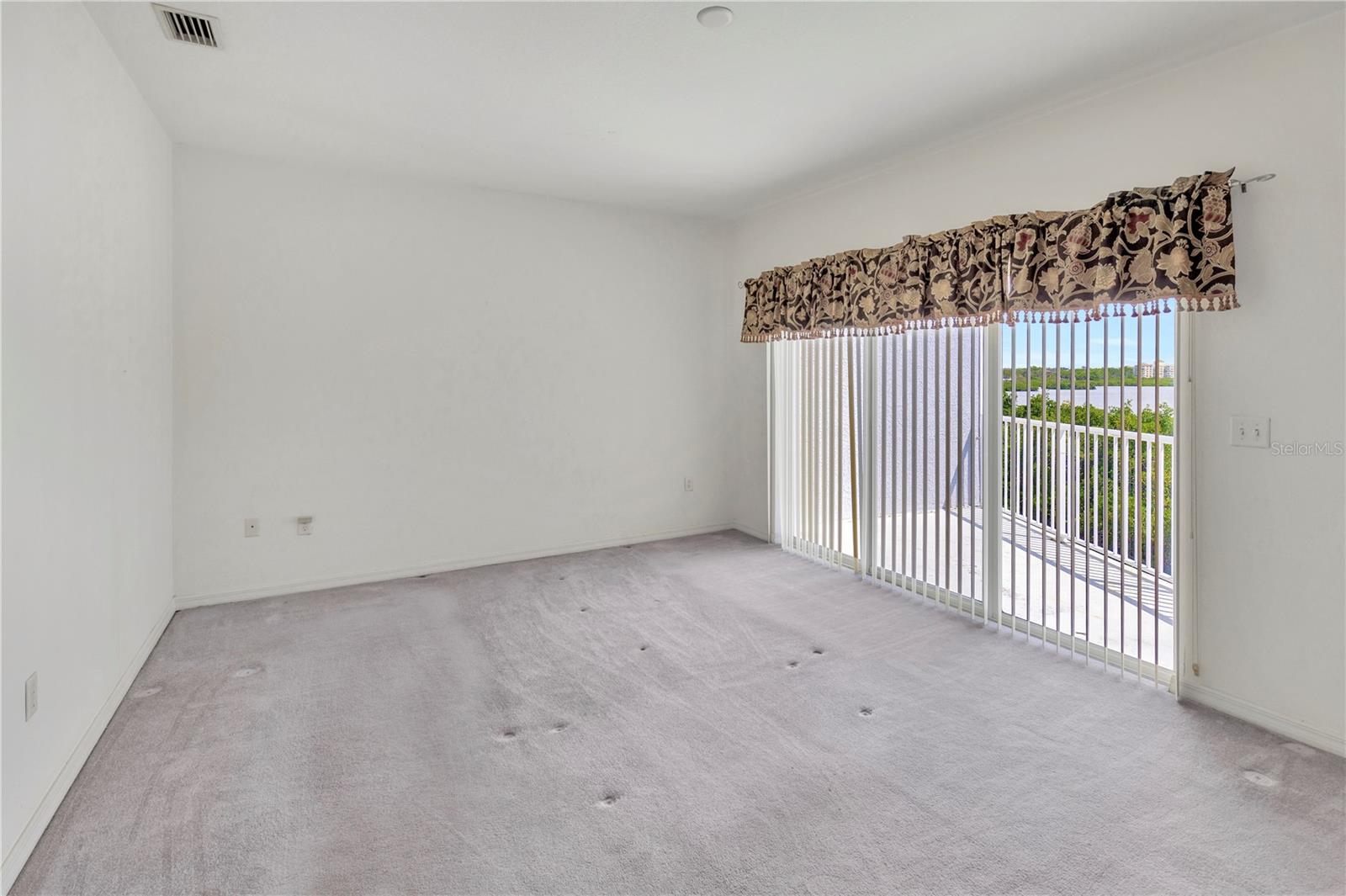 sliding door to balcony
