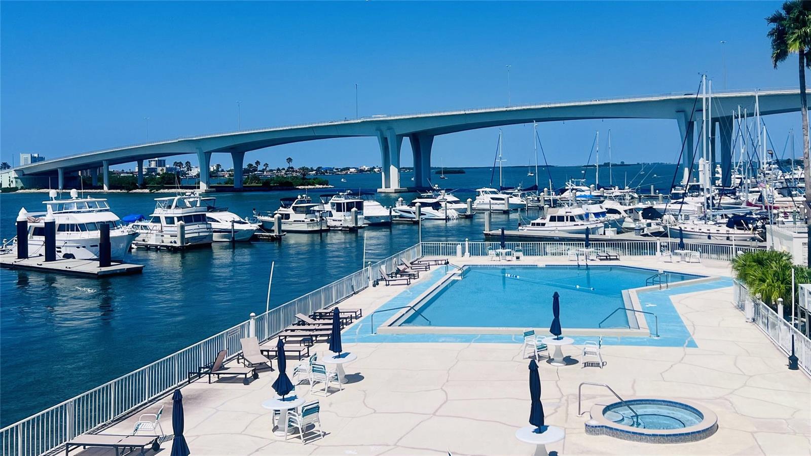 POOL OVERLOOKING MARINA