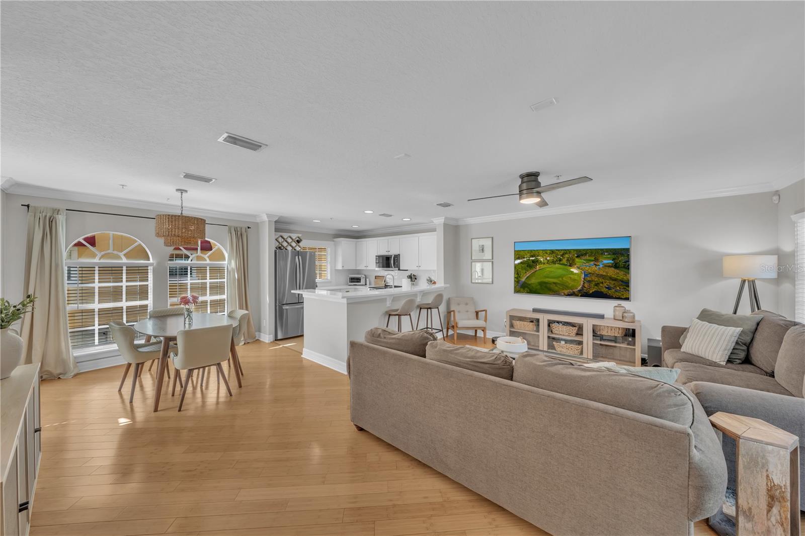 Second floor - Open floor plan - Dining, Kitchen, and Living room
