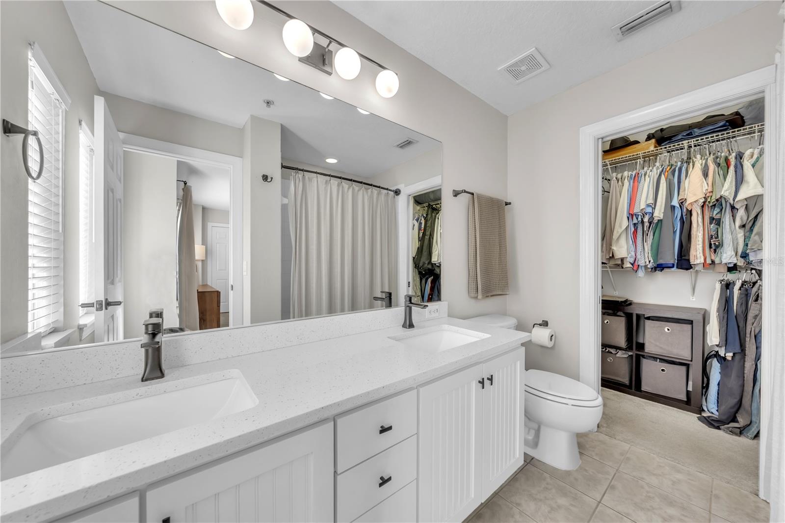 Master bathroom 1 and walk in closet