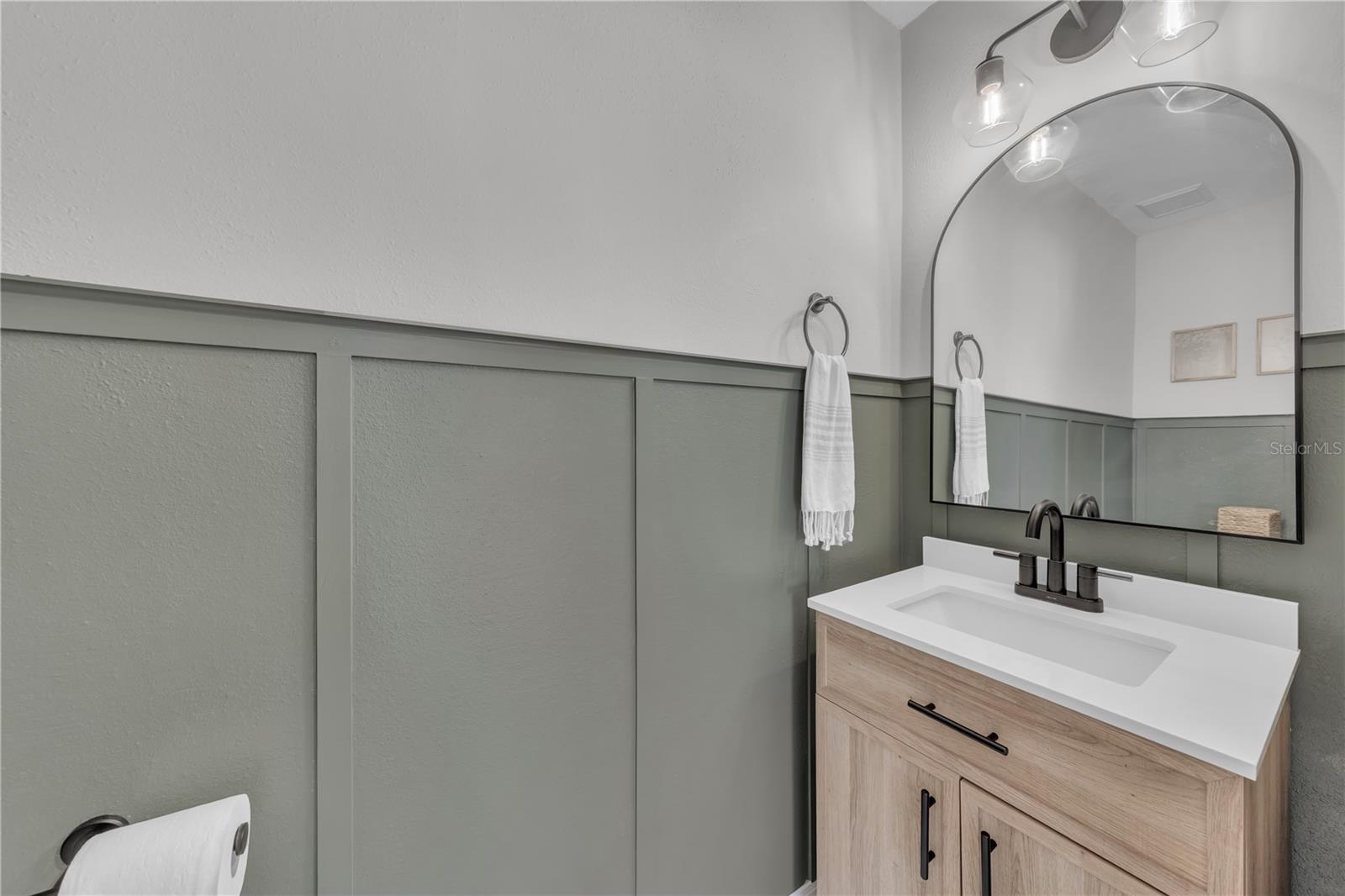 Second floor half bathroom