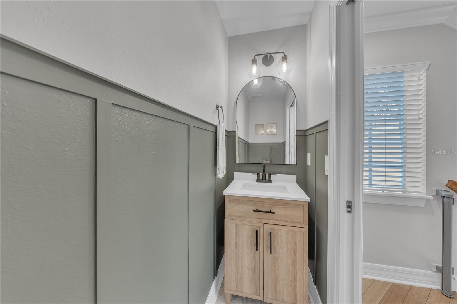 Second floor half bathroom