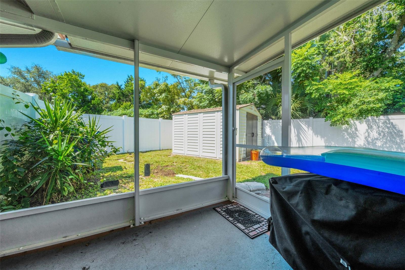 Screen in covered porch