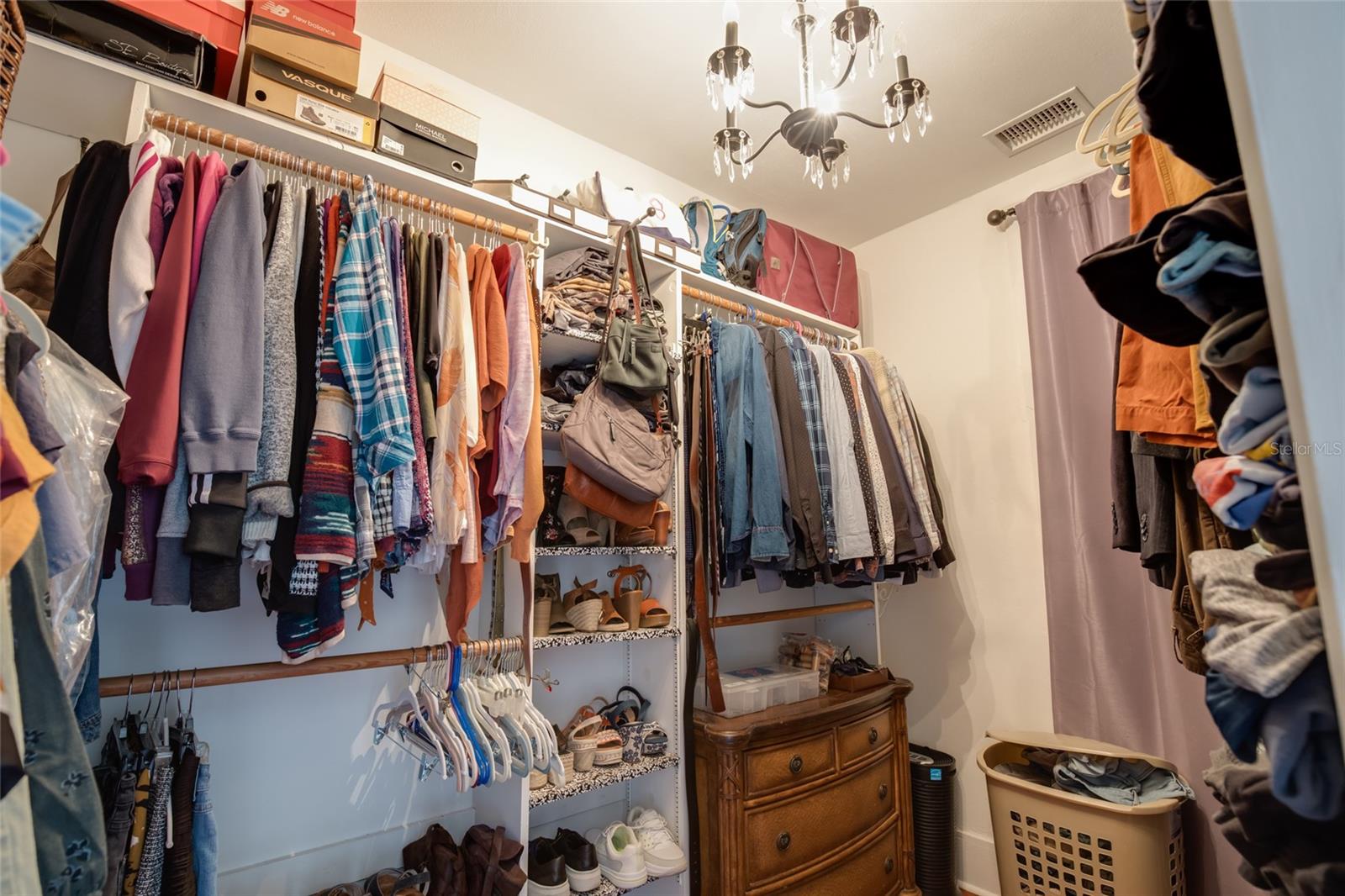 Ample primary walk-in-closet