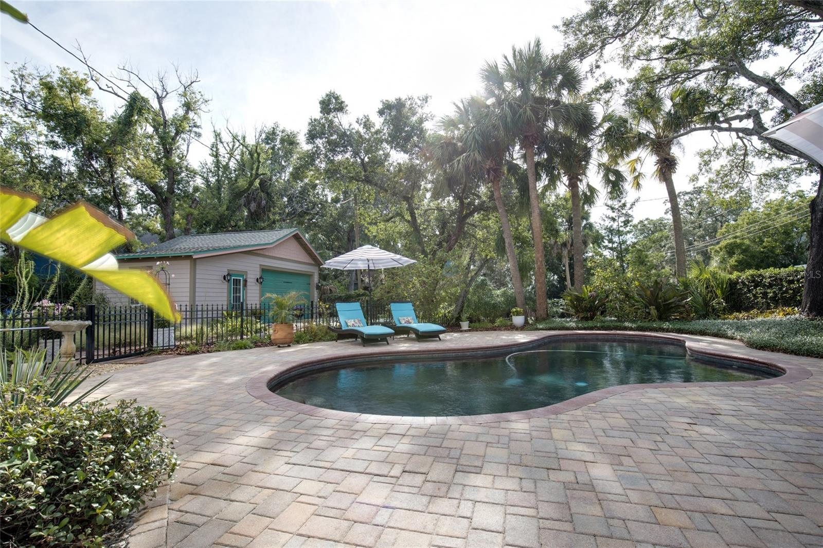 Serene pool area