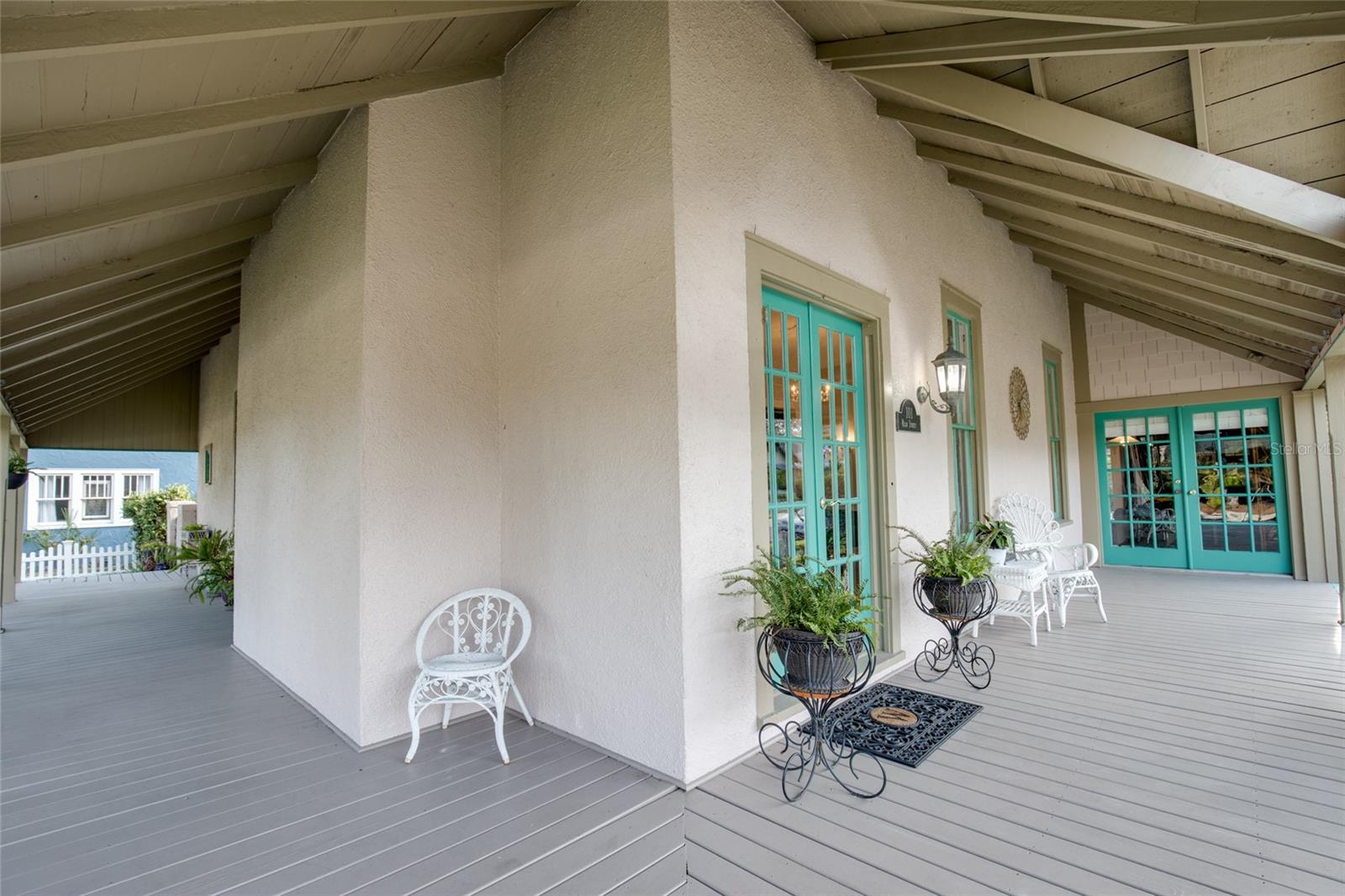 Beautiful and timeless wrap around portico