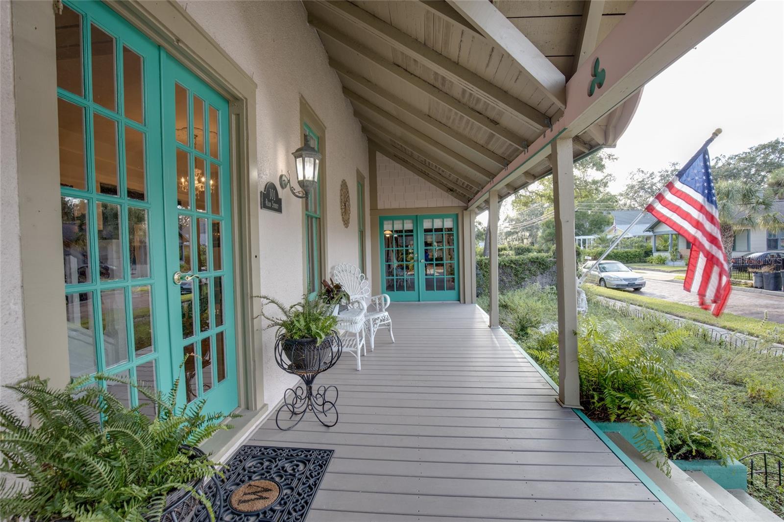 Beautiful and timeless wrap around portico