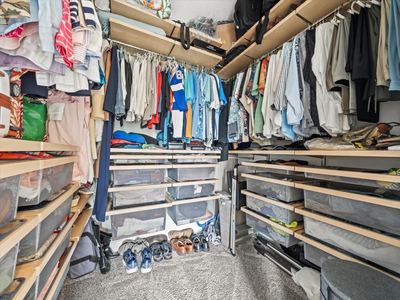 Primary walk in closet
