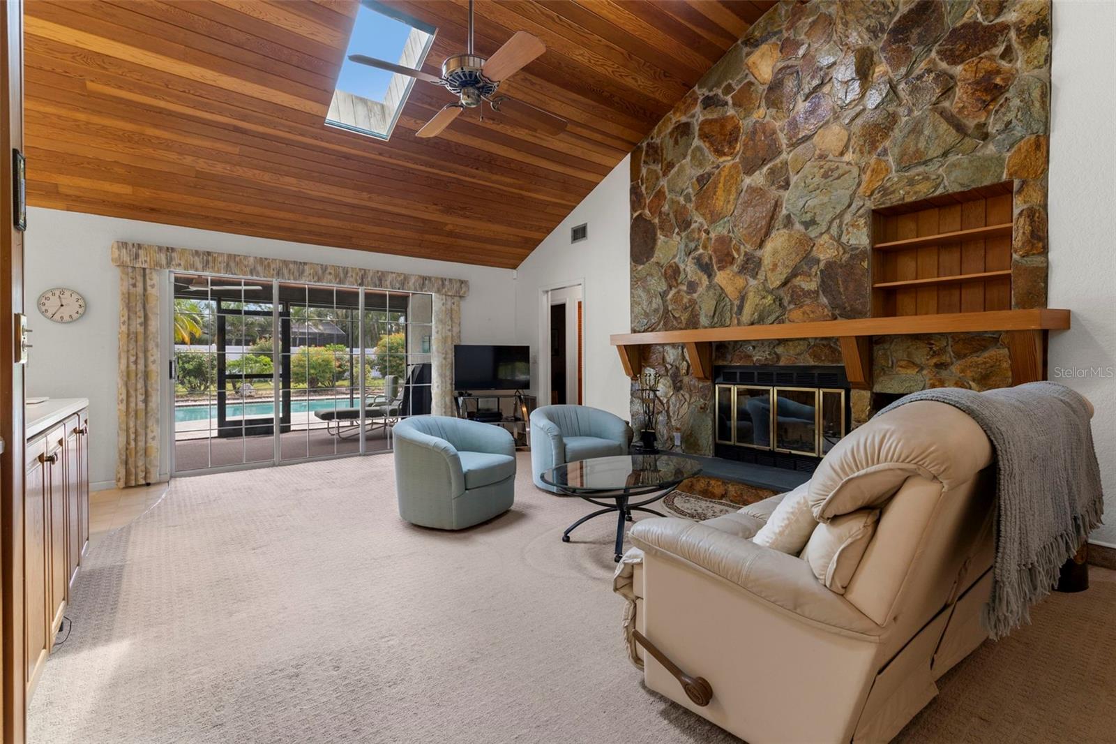 Family Room with Skylight