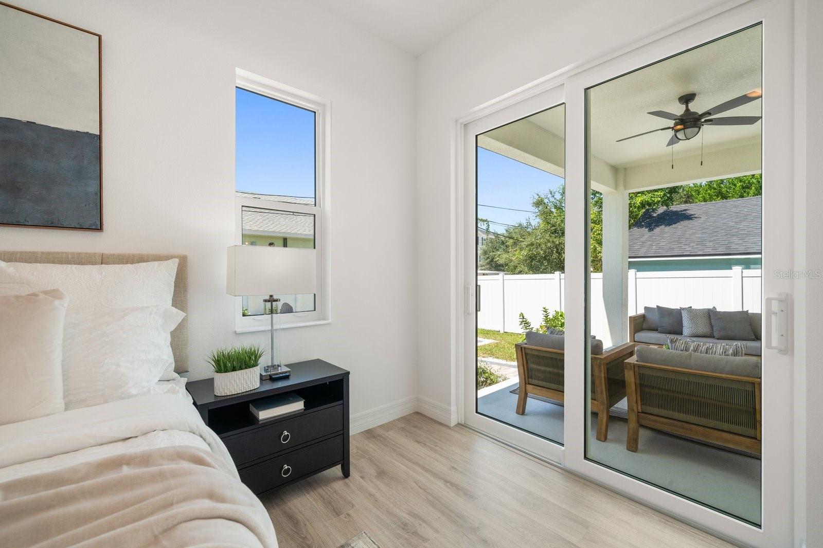 Primary Bedroom with private access to outdoor space