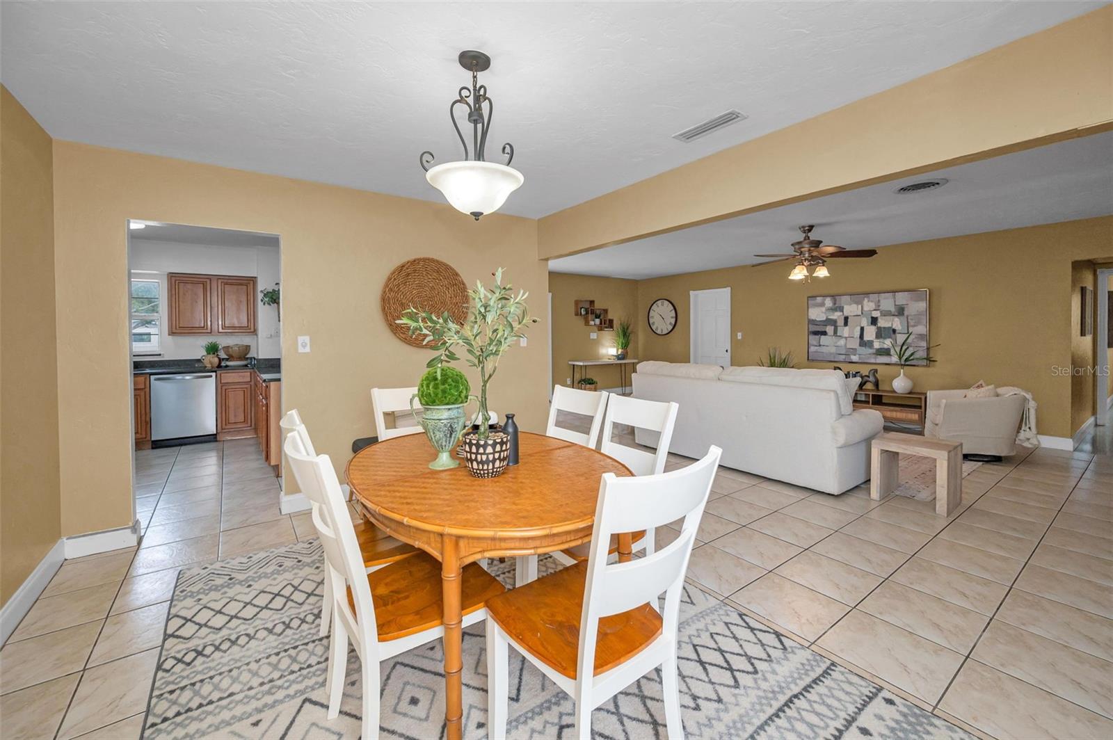 Easy access to living and kitchen.