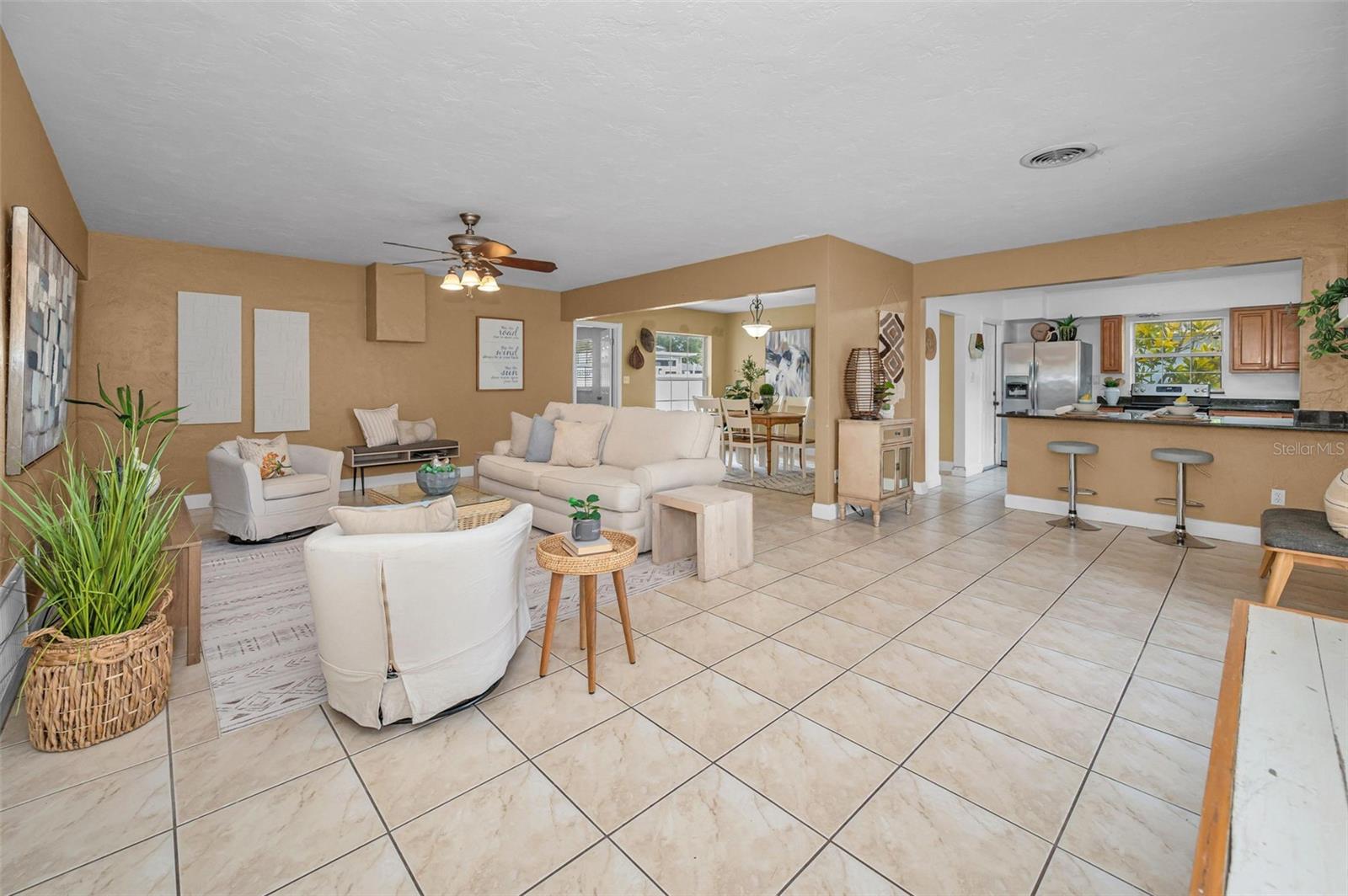 Open concept floor plan.