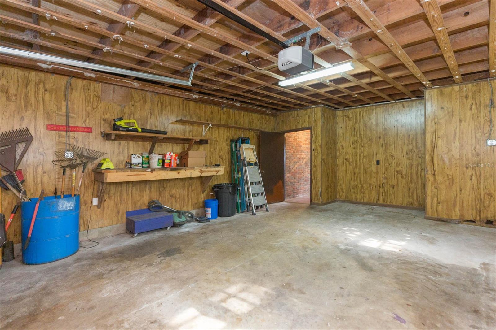 Attached garage