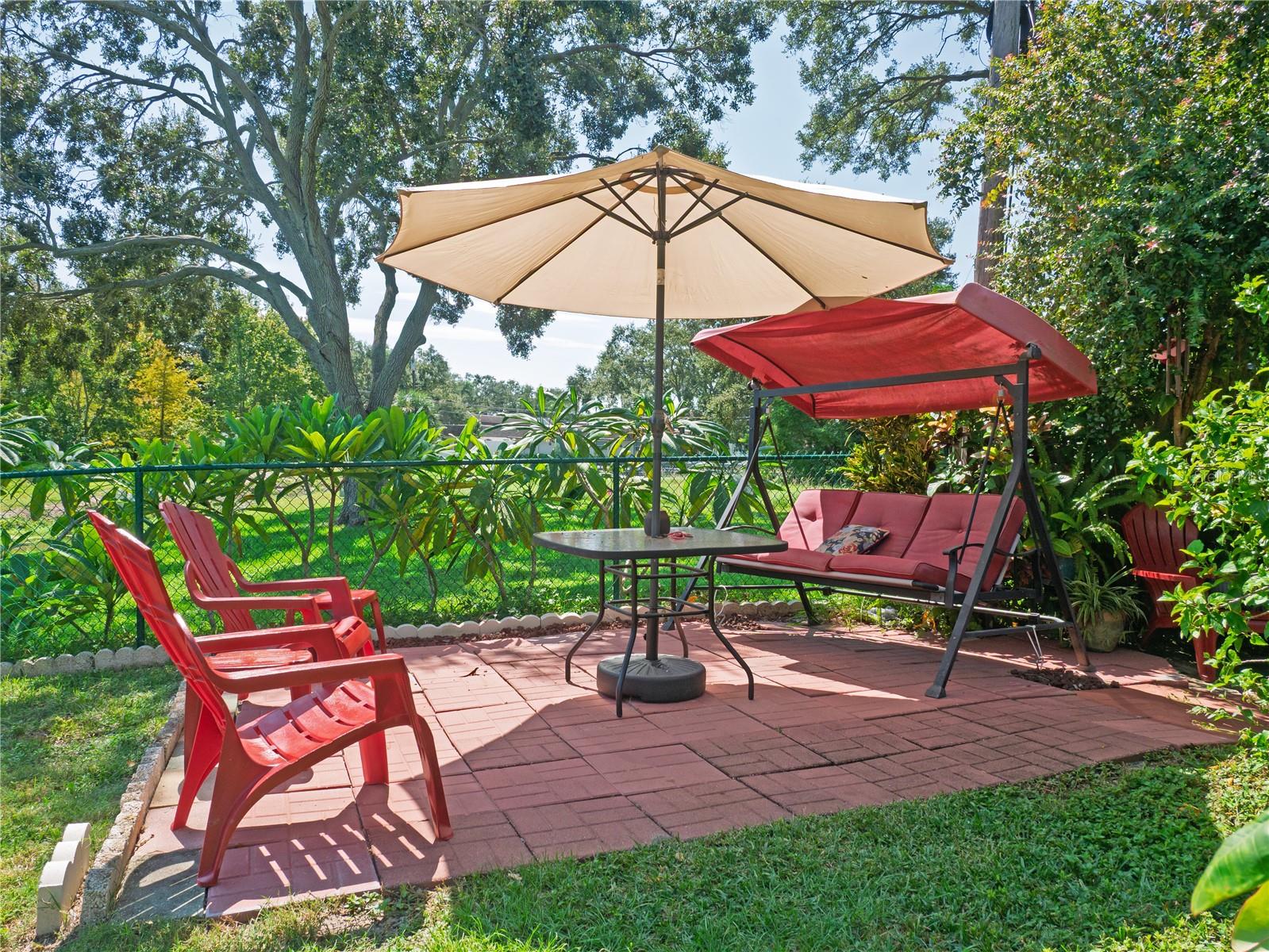 Backyard Sitting Area