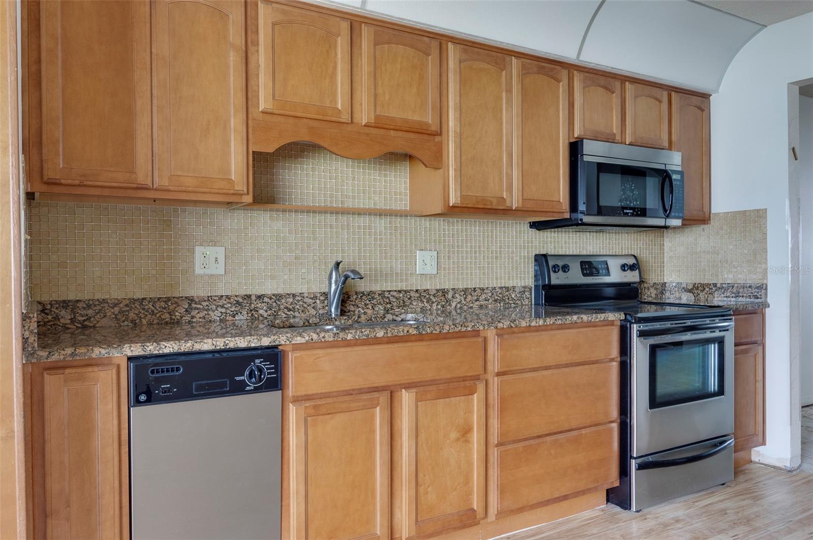 Ample cabinets in the kitchen!