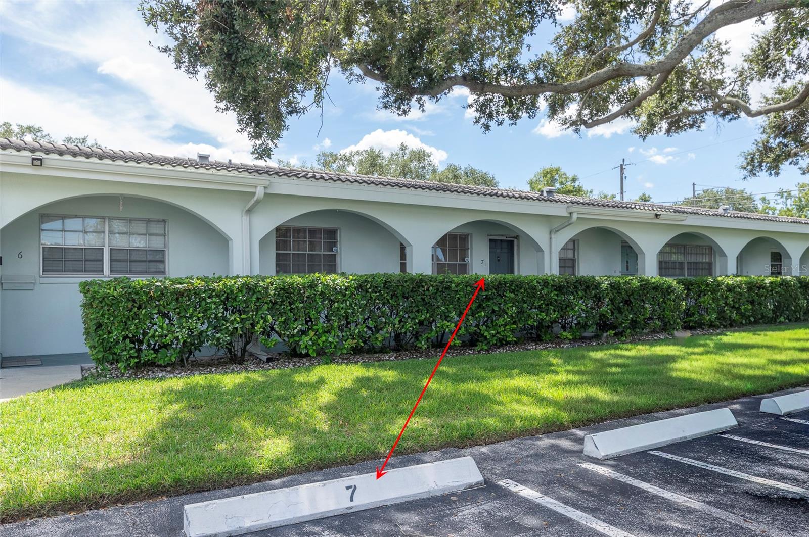Deeded Parking Place short walk to your new home.