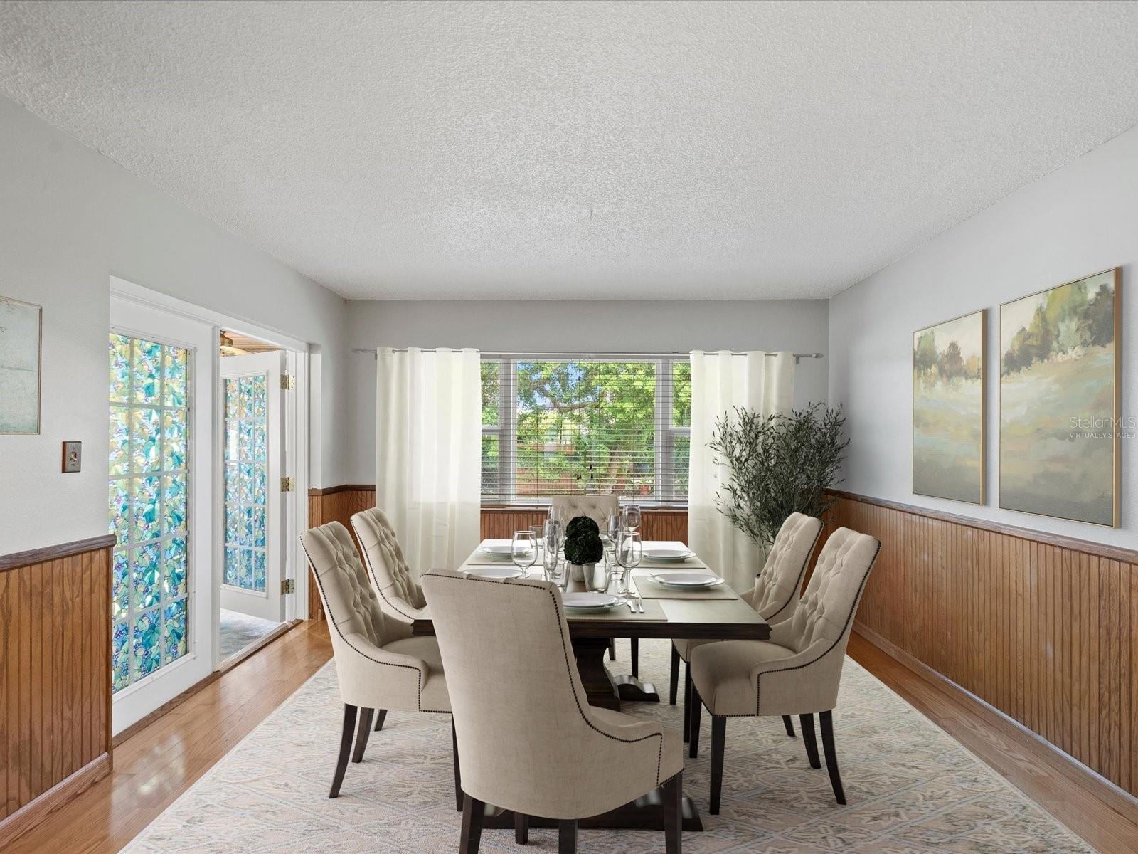 Virtually Staged Dining Room