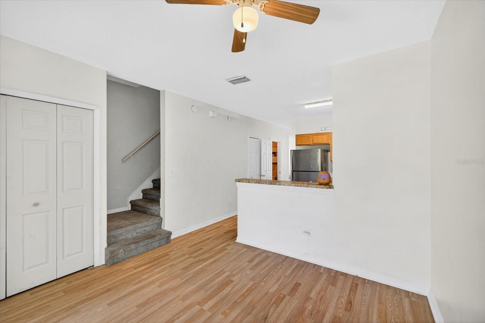 Open Concept Dinning Room/ Family Room