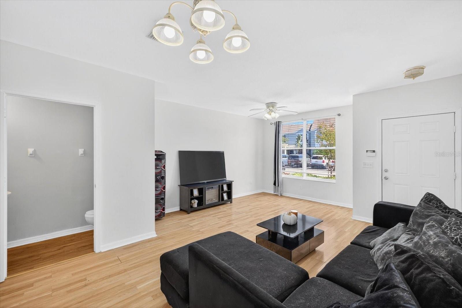 Spacious Living Space with Guest Bathroom Downstairs