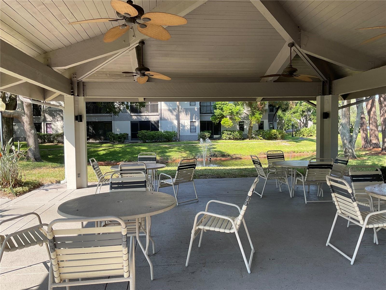 Seating area for a chat