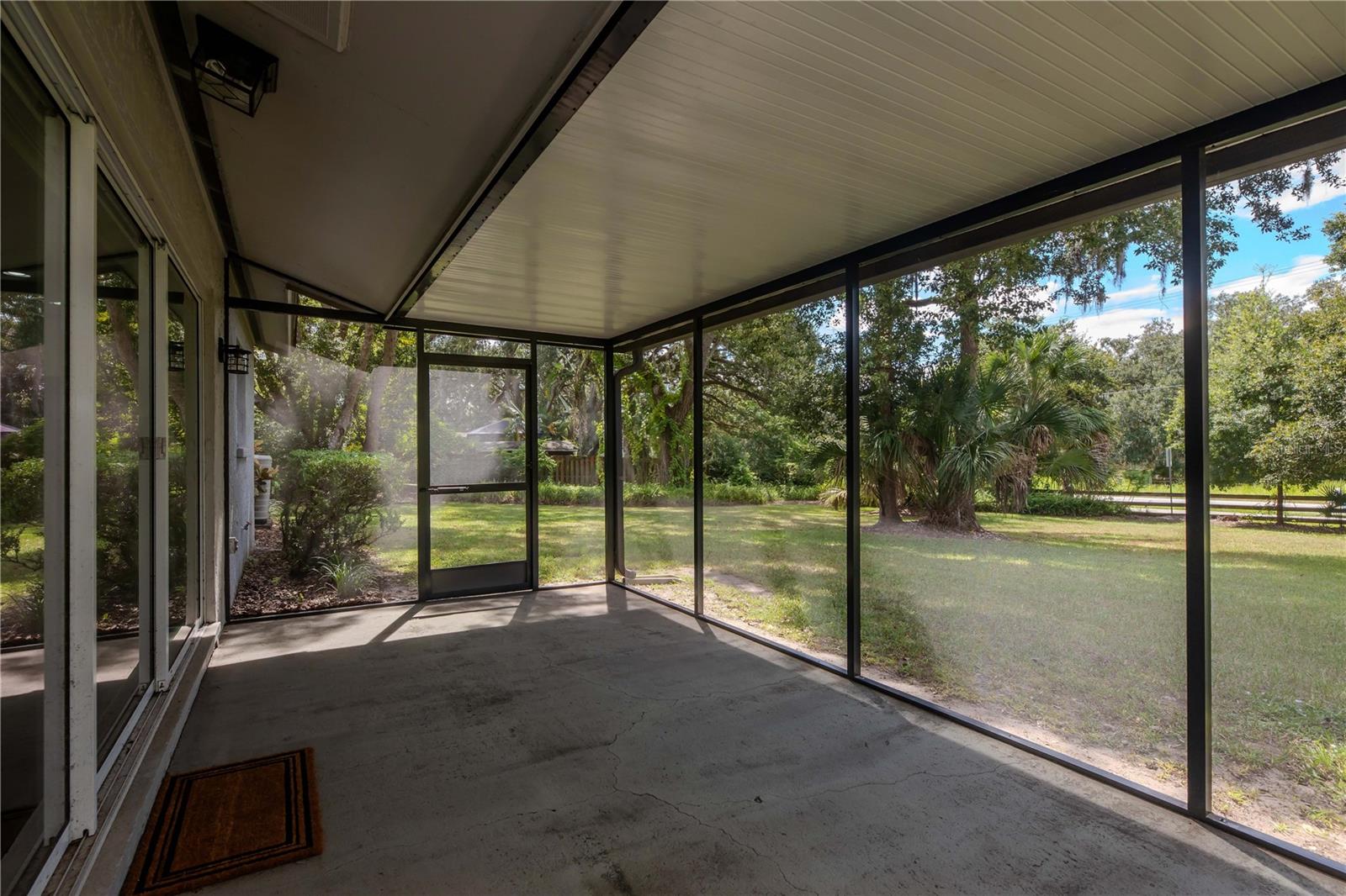 Covered and Screened Back Porch Lanai