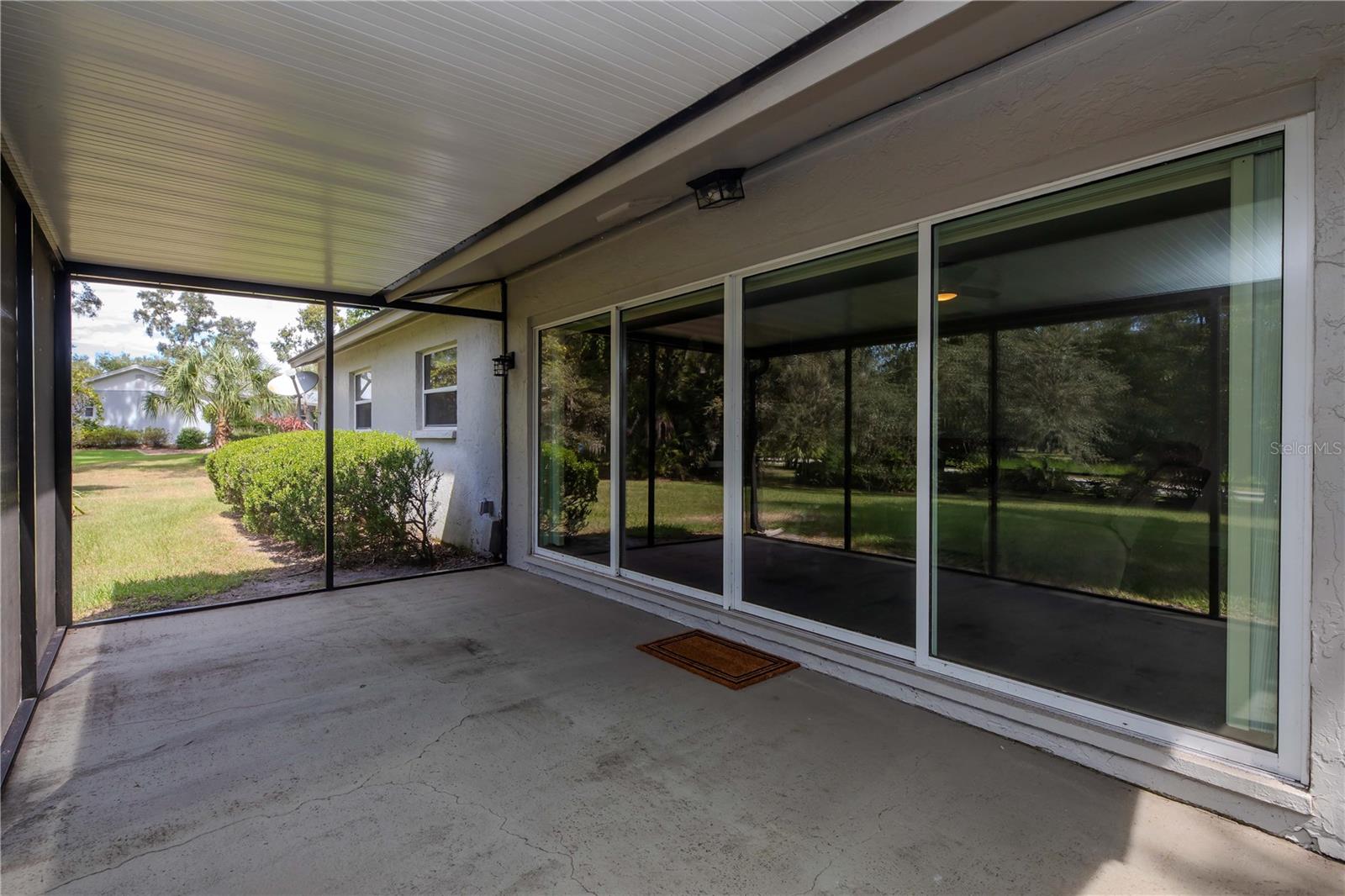 Covered and Screened Back Porch Lanai