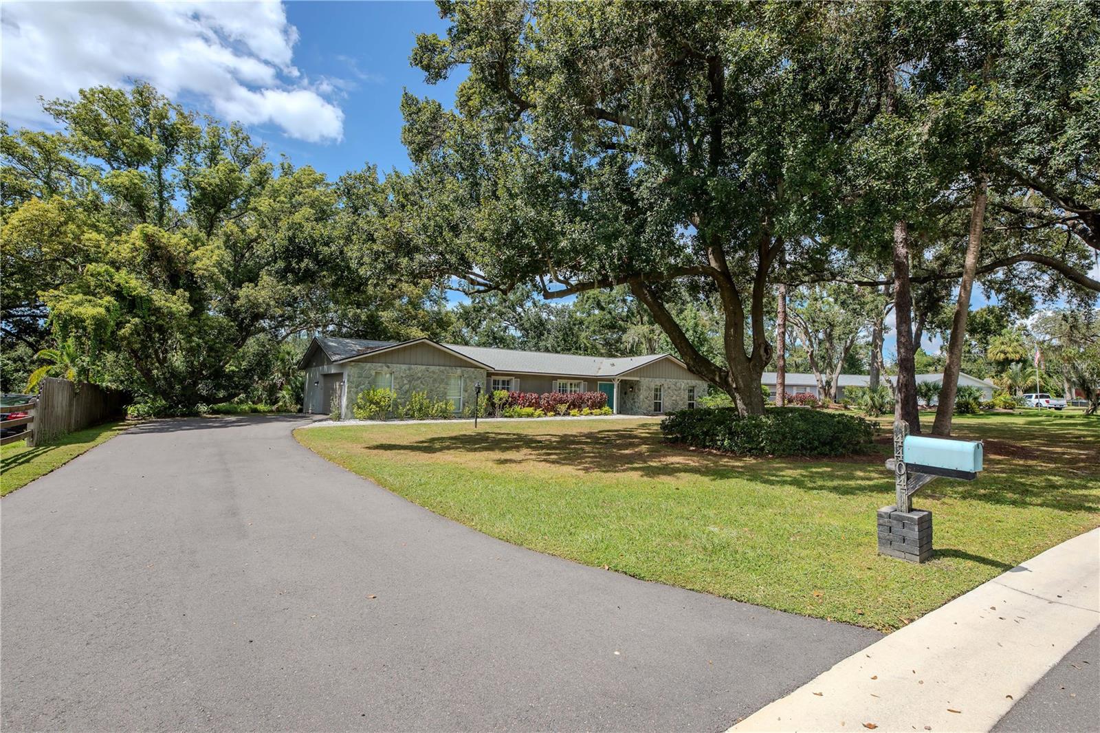 Front of Home with Extended Driveway