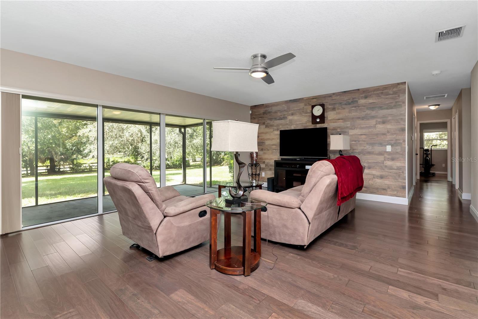 Family Room with Accent Wall