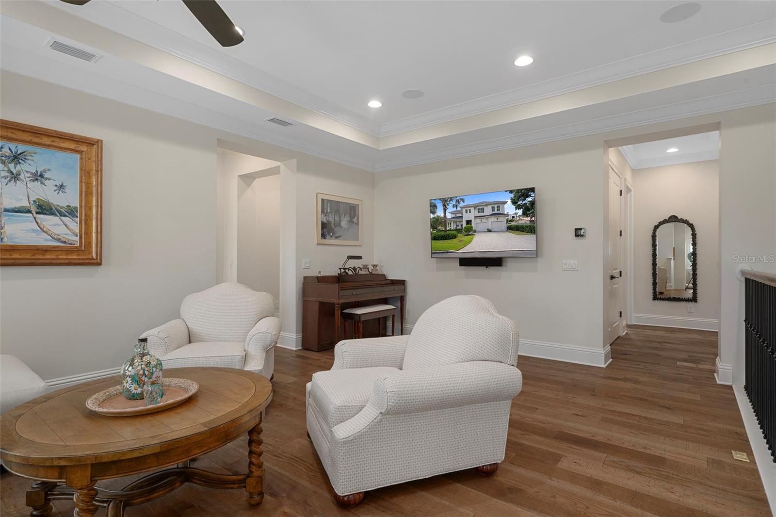 Open upstairs living retreat. Perfect for another living room or media room.