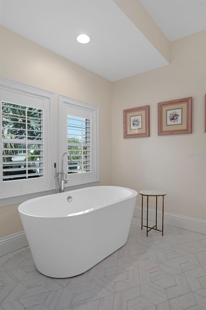 Bathroom #4 has a great soaking tub