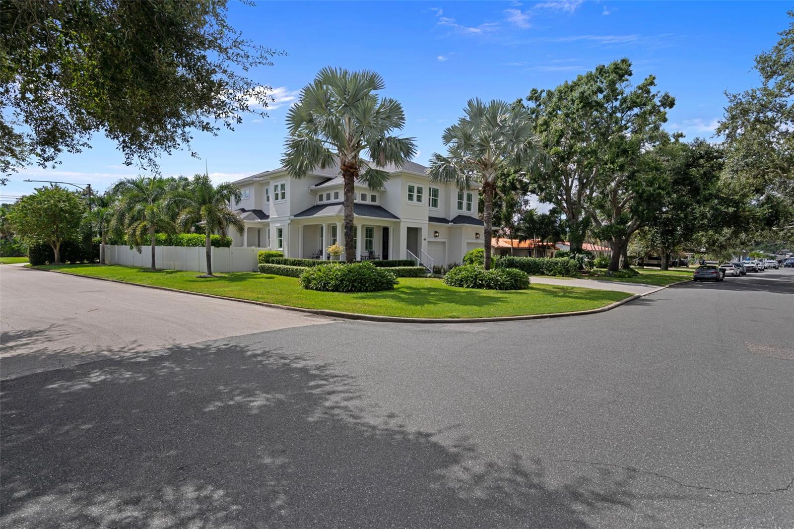 Spacious corner lot with lots of privacy