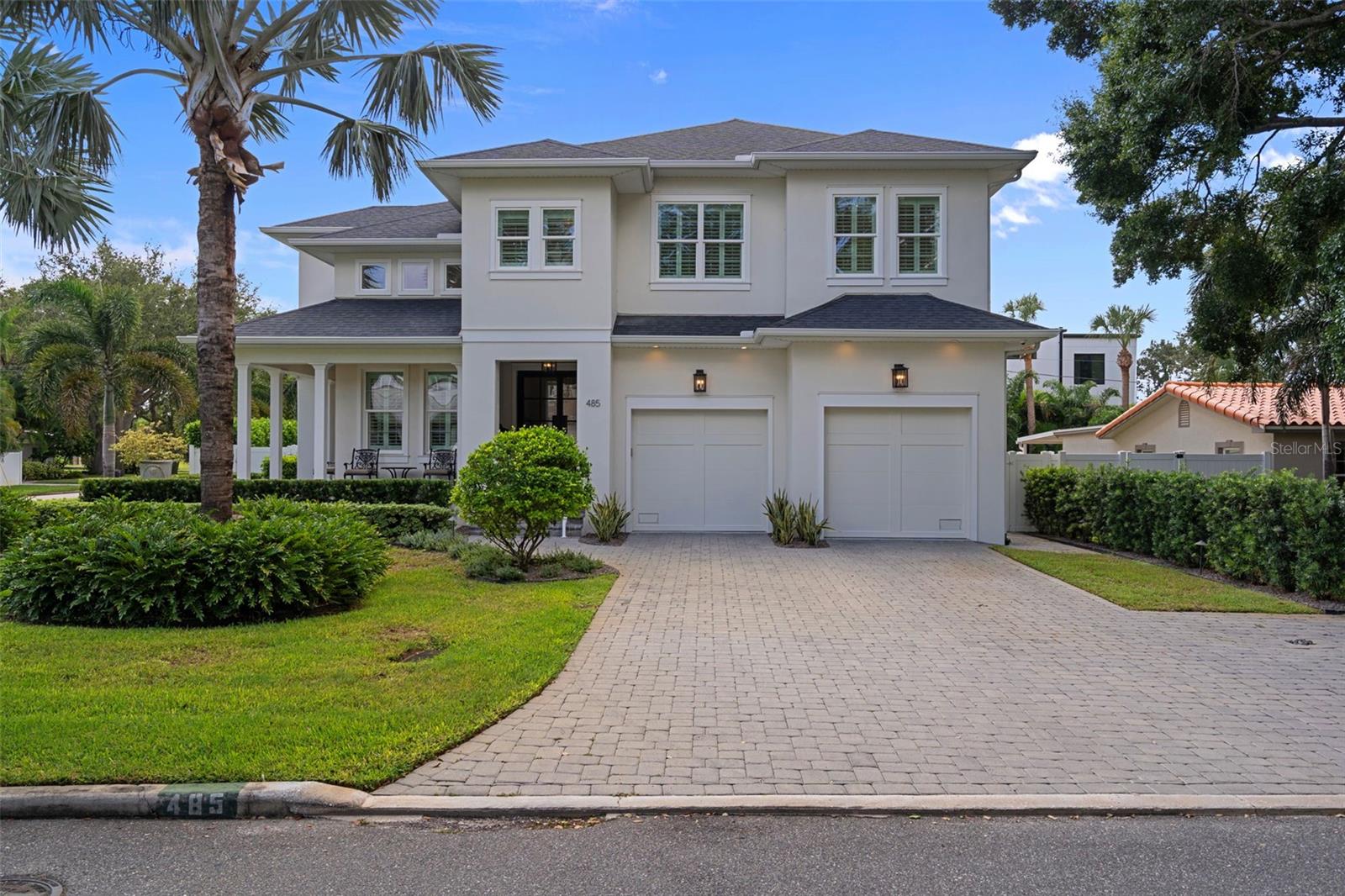 Elegant two-story elevation