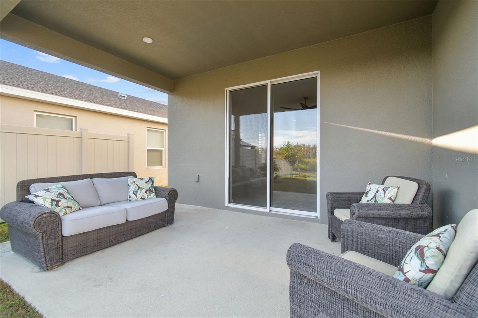 Beautiful outdoor patio area