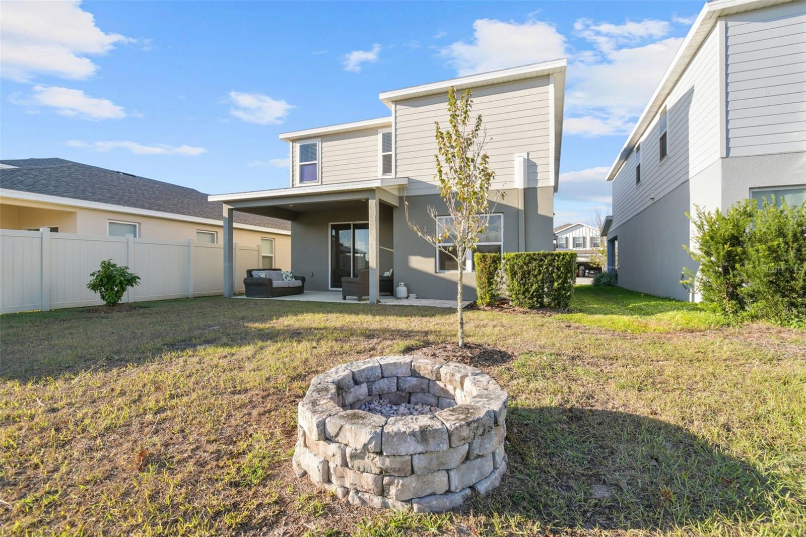 Cozy firepit for entertaining