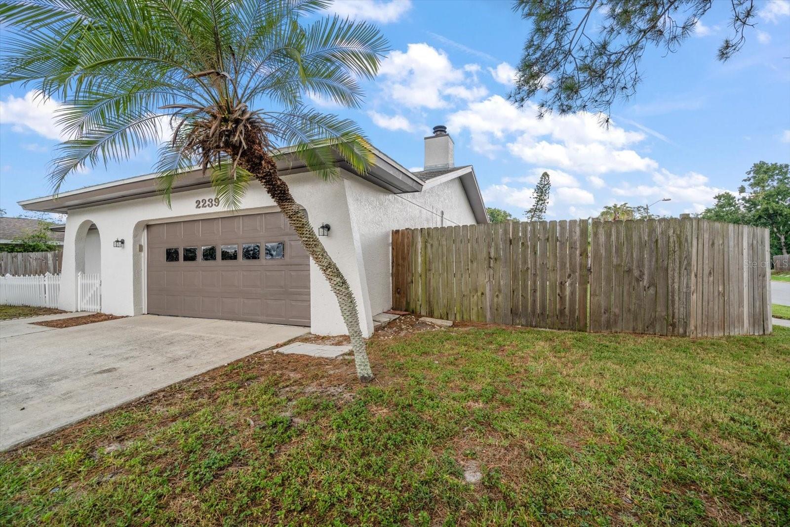 Front Yard with large side gate