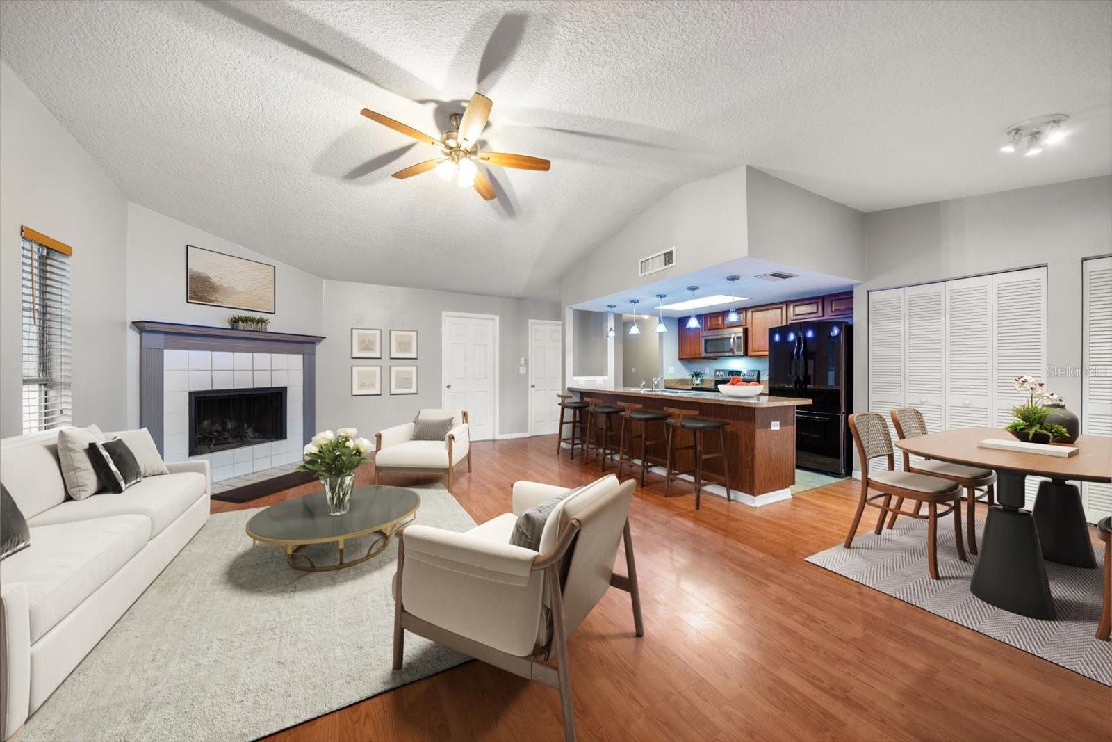 Living Room & Kitchen