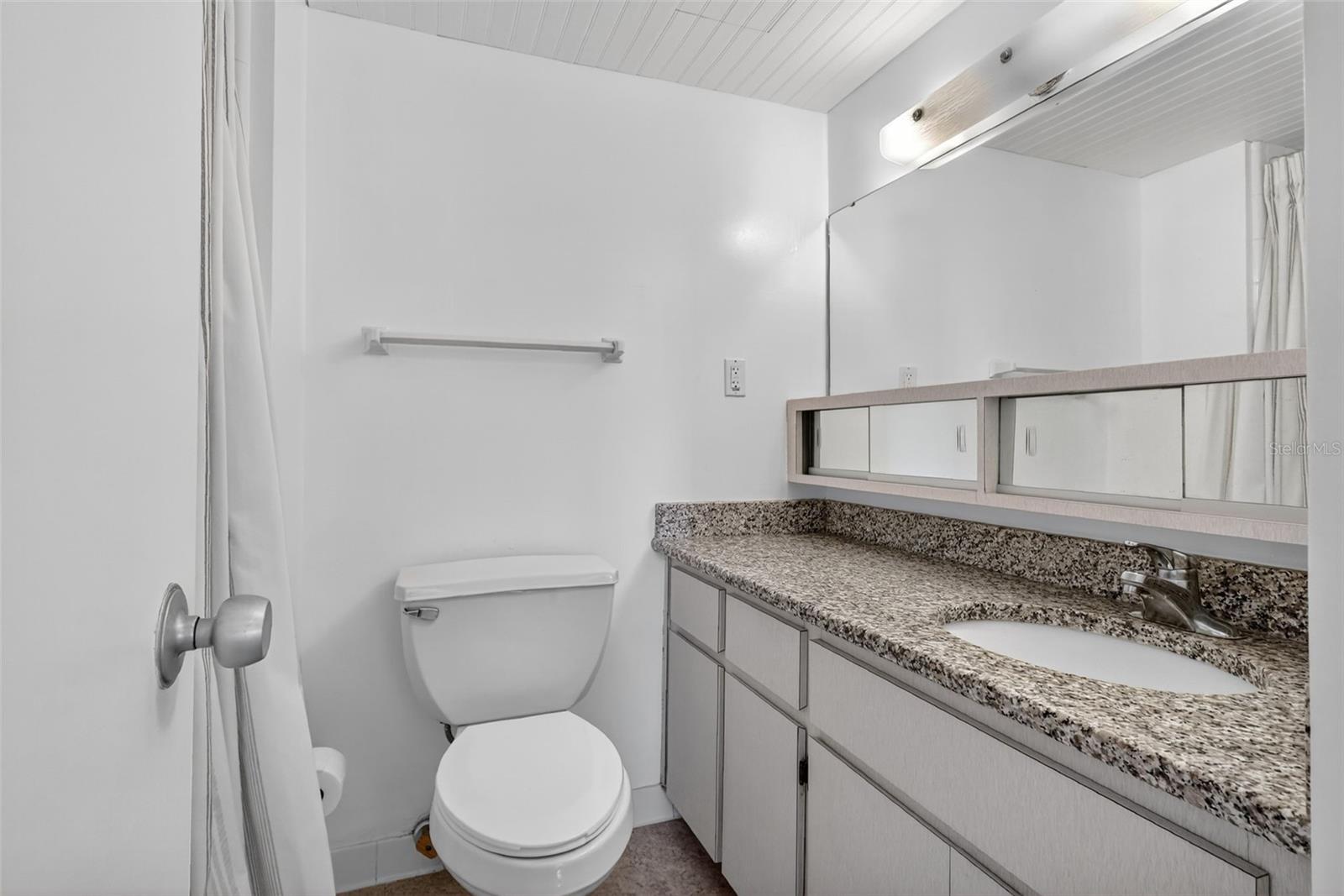The guest bathroom