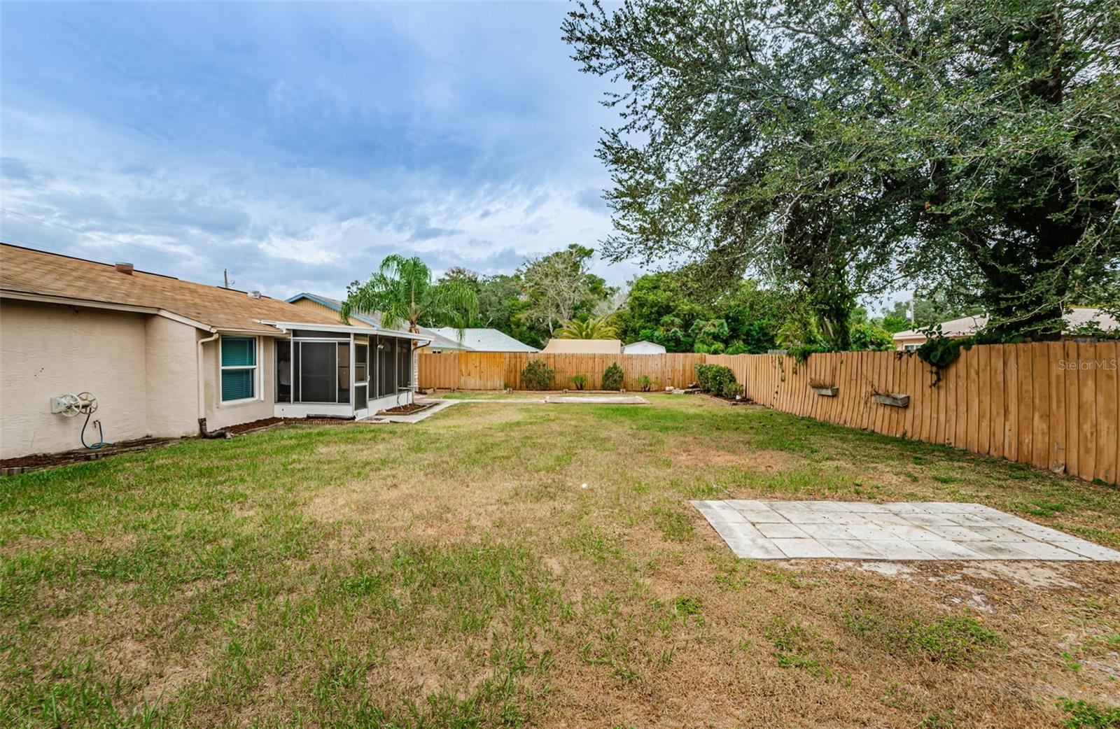 Fenced in Backyard