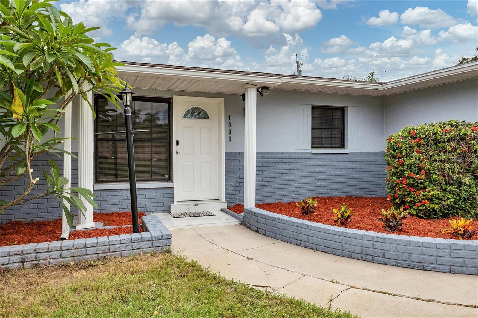 Front door features keyless entry system