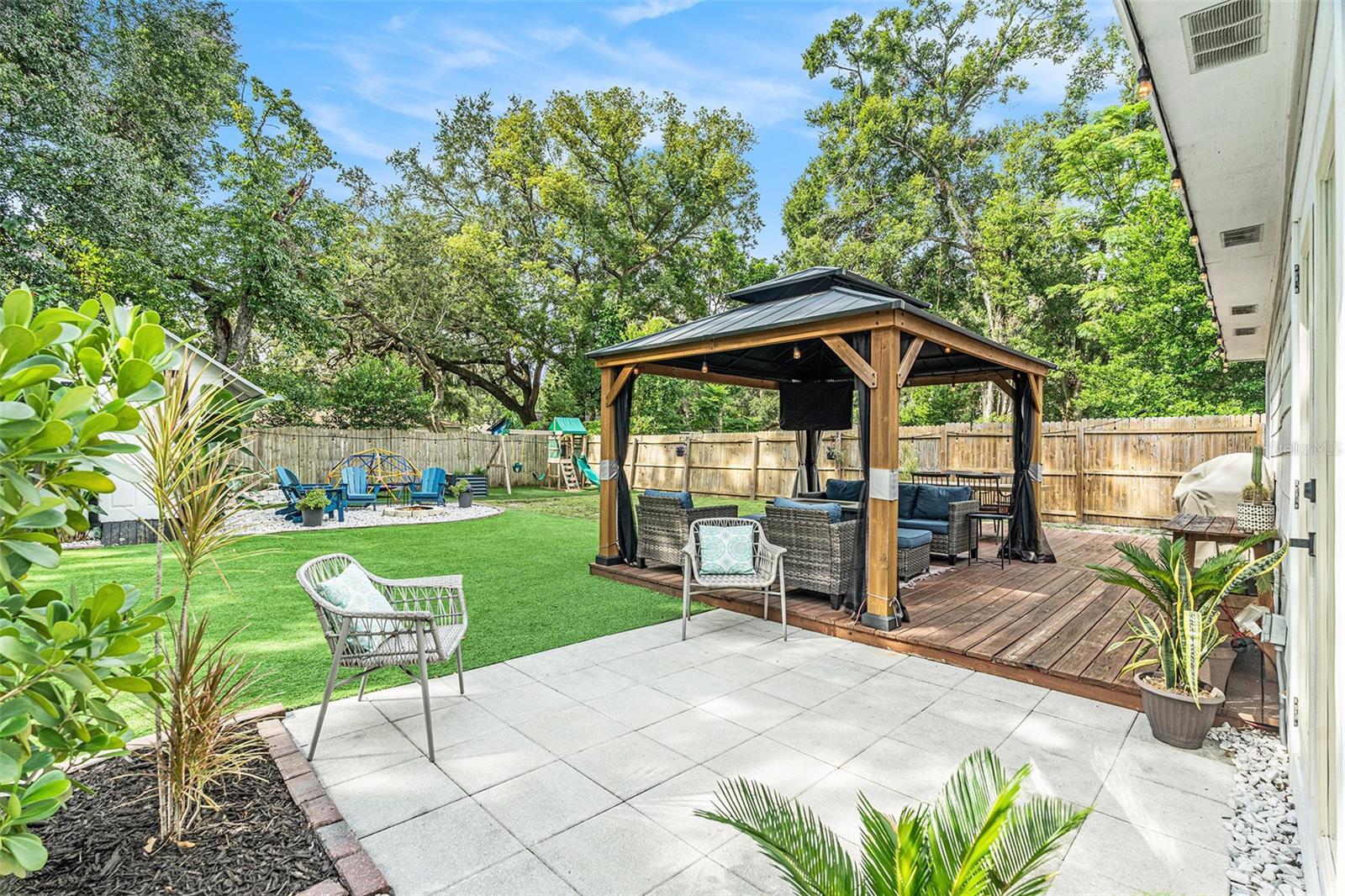 Huge fenced backyard!