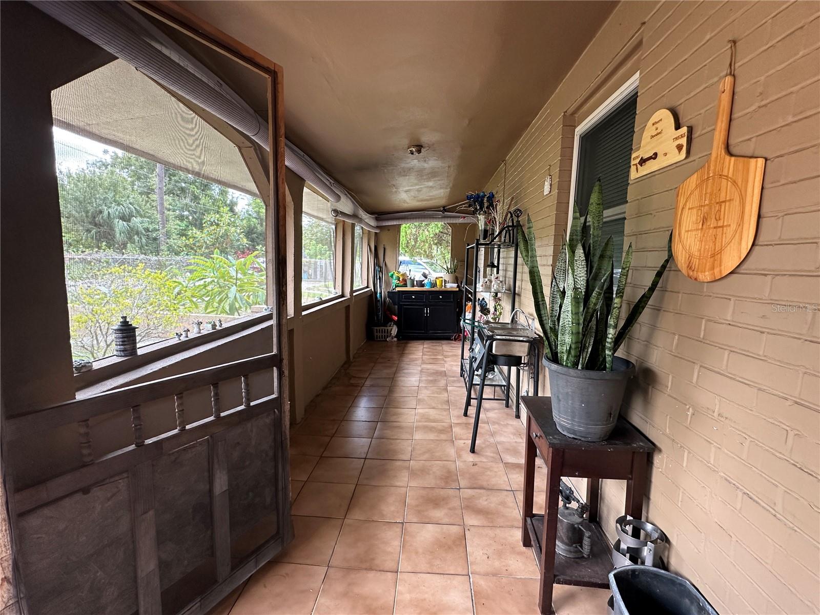 Large front porch, looking to the left.