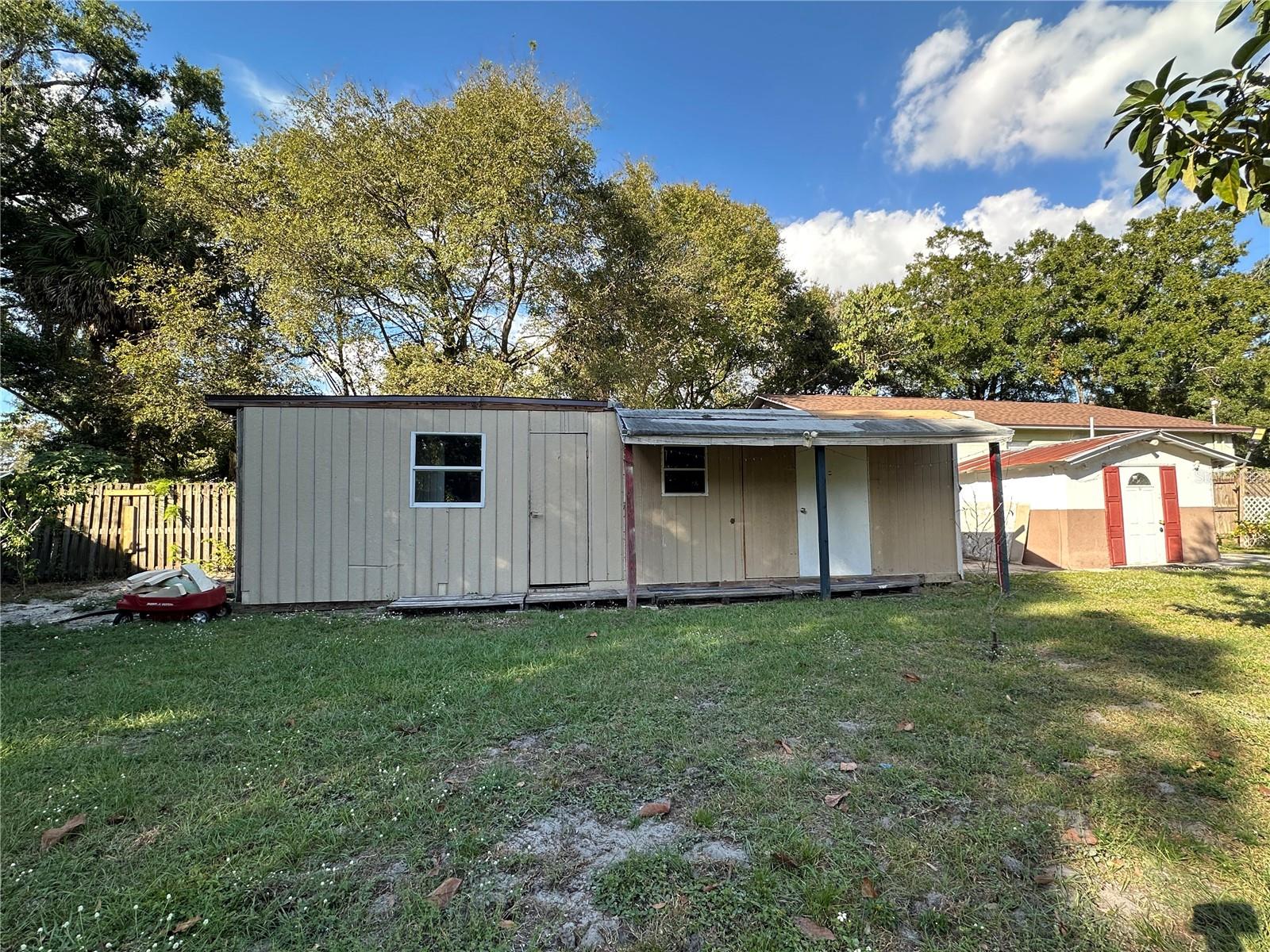 Multiple sheds on the property