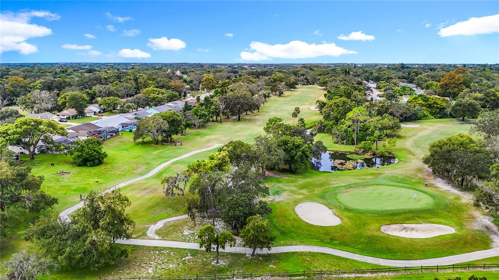 Golf course across street from home