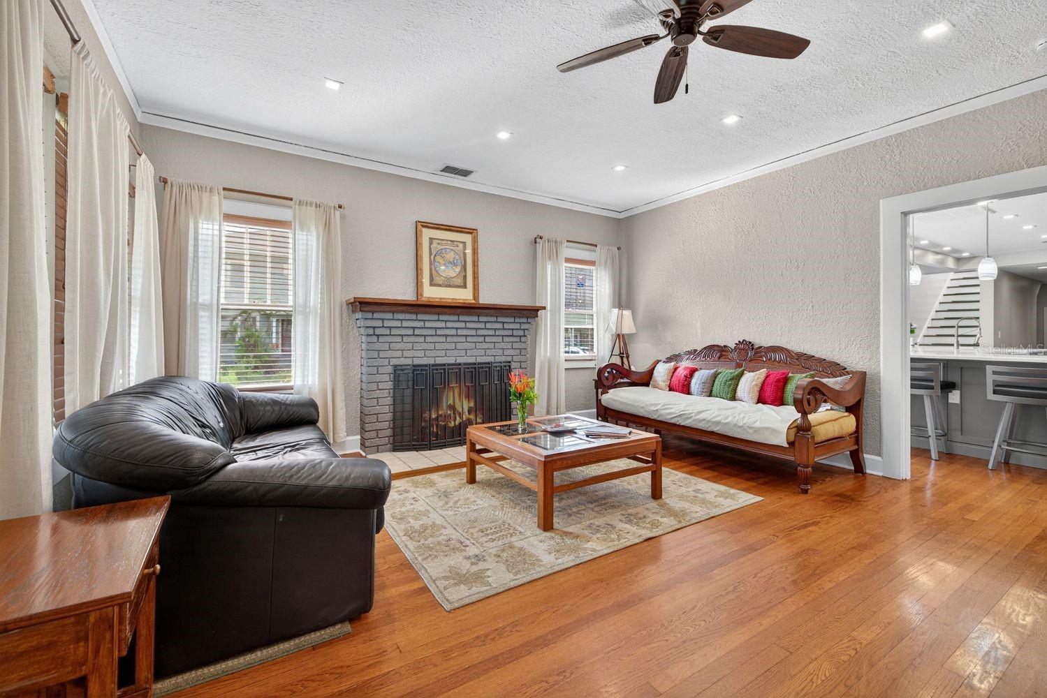 Wood Burning Fireplace